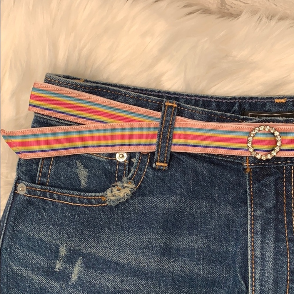 Stripes & Rhinestones Belt - Picture 6 of 7